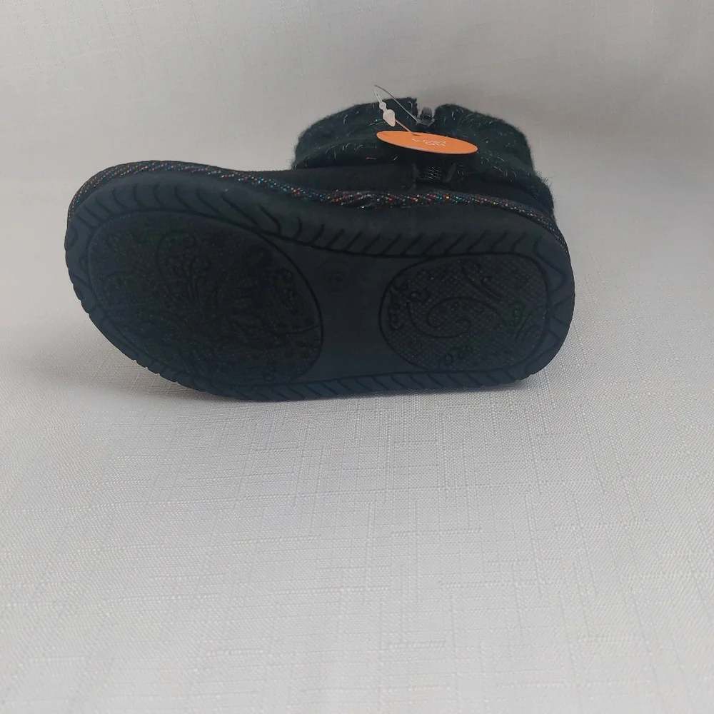 Jumping beans reagann boot toddler Girls‎ winter black size  5T